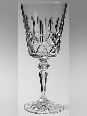 Vintage 1982 Galway Irish Crystal Wine Goblets Set of 4 Baldmore Pattern